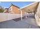 Covered patio with ceiling fan at 5445 Tallulah Falls St, North Las Vegas, NV 89081