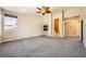 Large main bedroom with fireplace and ample space at 7131 Celadine St, Las Vegas, NV 89131