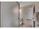 Bathroom featuring a vanity with a glass bowl sink and a sliding glass shower door at 7214 Paradise Bay Dr, Las Vegas, NV 89119