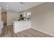 Modern kitchen with white cabinets and quartz counters at 7214 Paradise Bay Dr, Las Vegas, NV 89119