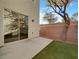 Small backyard with artificial turf and patio at 7627 Alexander Hills St, Las Vegas, NV 89139