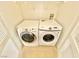 Laundry closet with washer and dryer at 8250 N Grand Canyon Dr # 1105, Las Vegas, NV 89166