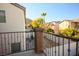 Balcony overlooking the backyard with mountain views at 9328 Black Wolf Ave, Las Vegas, NV 89178