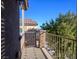 Private balcony with wrought iron railing and mountain views at 9328 Black Wolf Ave, Las Vegas, NV 89178