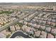 Aerial view of a residential area, showing street layout at 9625 Ponderosa Skye Ct, Las Vegas, NV 89166