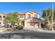 Two-story house with attached garage and landscaping at 11156 Hickory Glen St, Las Vegas, NV 89179