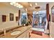 Spa-like bathroom with marble shower and soaking tub at 1409 E St Louis Ave # A, Las Vegas, NV 89104