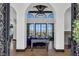 Grand entryway with high ceilings and views of living room at 1616 Villa Rica Dr, Henderson, NV 89052