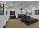 State-of-the-art home theater with comfortable seating and large screen at 1616 Villa Rica Dr, Henderson, NV 89052