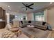 Open concept living room and kitchen area at 319 Cooper Hawk Ct, Las Vegas, NV 89138
