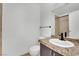 Bathroom boasts granite countertops and single vanity at 3891 Terrazzo Ave, Las Vegas, NV 89115