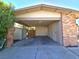Brick carport with attached storage area at 4413 Buckeye Ave, Las Vegas, NV 89102
