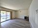 Living room with sliding glass door to backyard at 4413 Buckeye Ave, Las Vegas, NV 89102