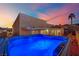 Hot tub with colorful night lighting at 476 Tiger Lily Way, Henderson, NV 89015