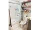 Bathroom with shower, toilet, and well-stocked shelves at 5197 Silica Chalk Ave, Las Vegas, NV 89115