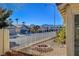 Backyard with firepit and view at 7300 Mountain Thicket St, Las Vegas, NV 89131