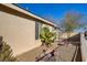 Landscaped backyard with firepit at 7300 Mountain Thicket St, Las Vegas, NV 89131