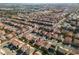 Aerial view of neighborhood, showing home location at 9614 Comiskey Ct, Las Vegas, NV 89148