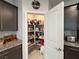 Well-stocked corner pantry with ample shelving at 10766 Wild Parsley Ave, Las Vegas, NV 89129