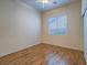 Bright bedroom with hardwood floors and ceiling fan at 10840 Villa Torre St, Las Vegas, NV 89141