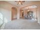 Formal dining room with chandelier and hardwood floors at 10840 Villa Torre St, Las Vegas, NV 89141