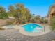 Private backyard oasis with pool and spa at 10840 Villa Torre St, Las Vegas, NV 89141