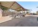 Covered picnic area with tables and benches at 1170 N Water St, Henderson, NV 89011