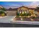 Stunning curb appeal with landscaped grounds and welcoming entryway at 1343 Panini Dr, Henderson, NV 89052