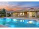 Inviting pool and patio area with pergola at 1343 Panini Dr, Henderson, NV 89052