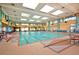 Indoor swimming pool with seating and skylights at 2067 Bliss Corner St, Henderson, NV 89044