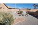 Backyard with gazebo and stone patio at 2221 E Winery Rd, Pahrump, NV 89048