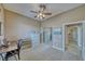 Well-lit home office with carpeted flooring and closet at 2221 E Winery Rd, Pahrump, NV 89048