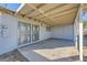 Covered patio with concrete slab and gated access at 2620 Shiloh Way, North Las Vegas, NV 89030