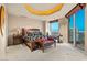 Comfortable bedroom with a king-size bed and city views at 2777 Paradise Rd # 3701, Las Vegas, NV 89109