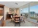 Elegant dining area with a large table and city views at 2777 Paradise Rd # 3701, Las Vegas, NV 89109