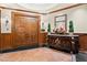 Grand entryway with double doors and decorative console table at 2777 Paradise Rd # 3701, Las Vegas, NV 89109