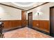 Residential hallway with wood flooring and neutral tones at 2777 Paradise Rd # 3701, Las Vegas, NV 89109