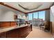 Spacious home office with built-in bookcases and city views at 2777 Paradise Rd # 3701, Las Vegas, NV 89109