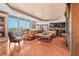 Spacious living room with hardwood floors and city views at 2777 Paradise Rd # 3701, Las Vegas, NV 89109