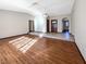 Bright living room featuring hardwood floors and a raised sitting area at 311 E Desert Rose Dr, Henderson, NV 89015