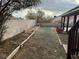 Landscaped backyard with gravel and plants at 3160 James A Bilbray Pkwy, Laughlin, NV 89029