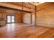 Spacious living room with high ceilings, wood floors, and a loft at 3900 W Landberg Ave, Las Vegas, NV 89141