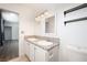 Bathroom with double vanity and granite countertop at 3939 Springhill Ave, Las Vegas, NV 89121