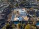 Aerial photo showing a house, pool, detached garage and large yard at 4300 San Mateo St, North Las Vegas, NV 89032