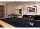 Game room with pool table, seating, and game board at 5 Promontory Pointe Ln, Las Vegas, NV 89135