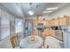 Eat-in kitchen, featuring stainless steel appliances and light wood cabinets at 5001 Ray Frank Blvd, Pahrump, NV 89060