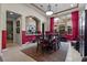 Bright dining room features large window, modern lighting and tile flooring at 51 Avenida Sorrento, Henderson, NV 89011