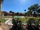 Curving path leading to a community pool area at 5751 E Hacienda Ave # 114, Las Vegas, NV 89122