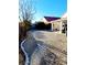 Large gravel backyard with a curved border at 637 Bay Bridge Dr, North Las Vegas, NV 89032