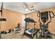 Home gym with treadmill, elliptical, and weight equipment at 685 Sea Star St, Henderson, NV 89002